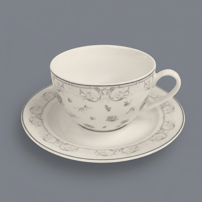 ŠOLJE ZA KAFU PORC.25cl: RED ROSE 6D