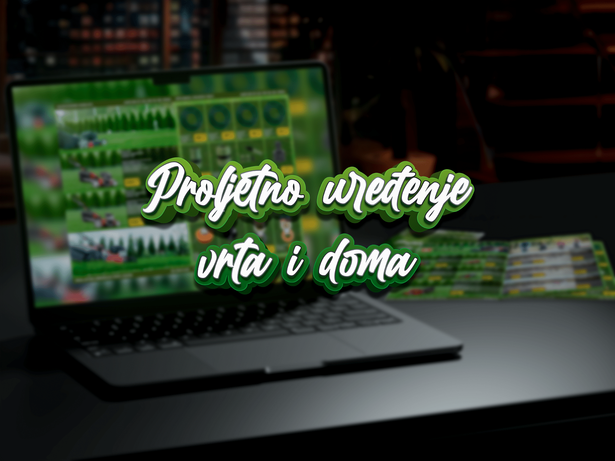 Laptop mockup for catalog text