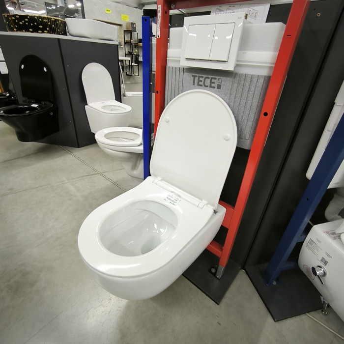 ŠKOLJKA WC VISEĆA CITY RIMLESS SA DASKOM