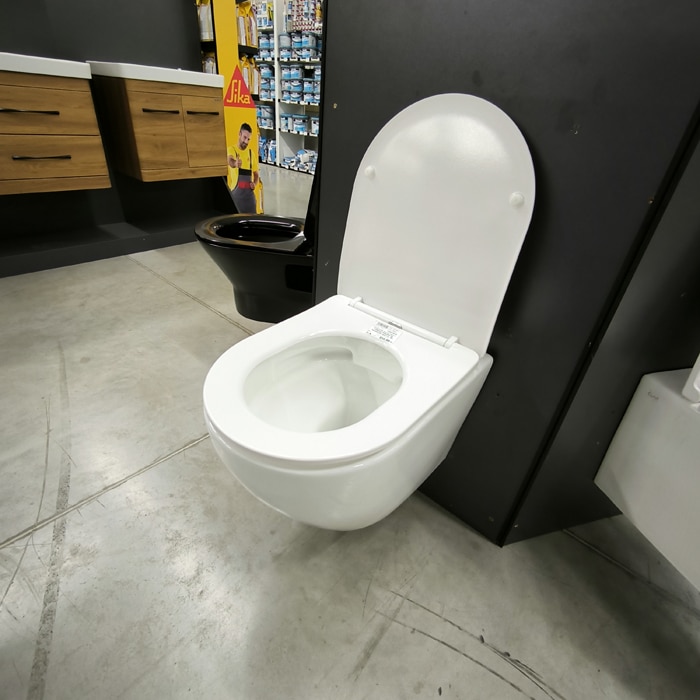 KONZOLNA SOLJA PERLA COMPACT RIMLESS SA DUROPLAST SOFT CL. WC DASKA ( MWH200)