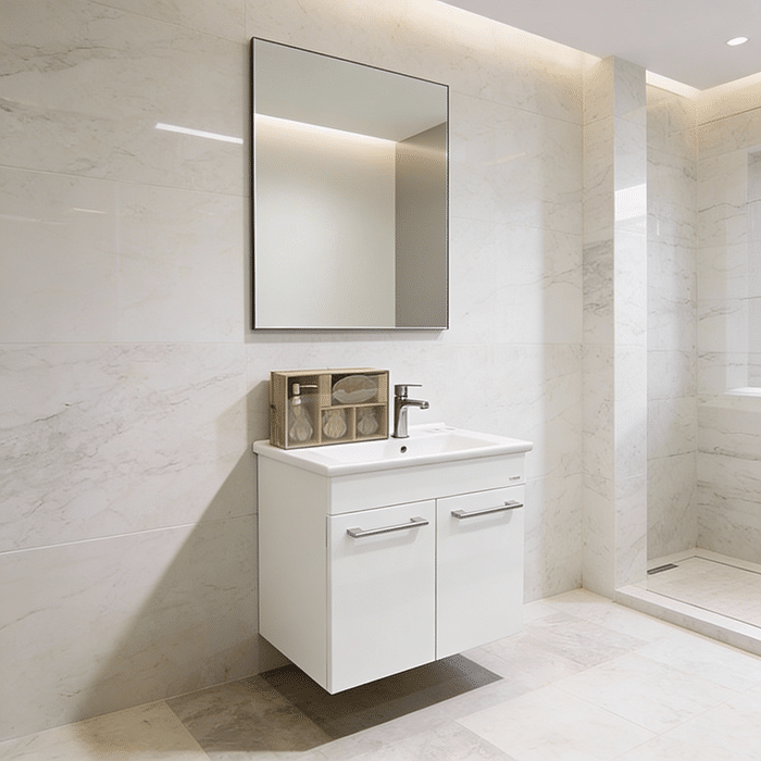 KUP.GARNITURA SAGA 55A BIJELA(ORMAR.+UMIVA)VRATA