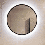 OGLEDALO LED 60 CM BLACK SA KAISEM D009