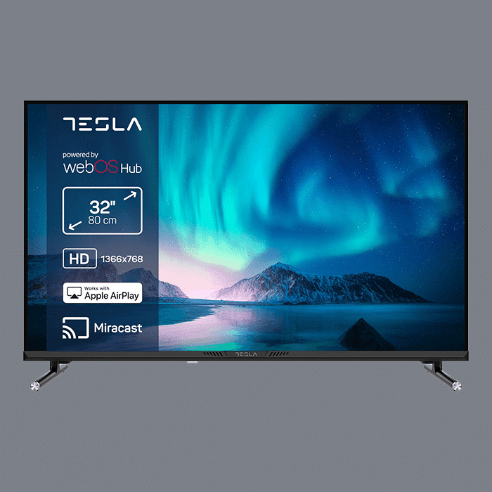 TESLA TV 32E645BHW HD WebOS + TESLA Tjelesna vaga BS102B