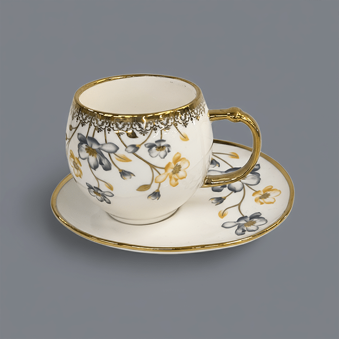 SET ŠALICA 6/1  GOLD/DEKOR 200cc