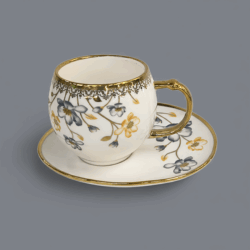 SET ŠALICA 6/1  GOLD/DEKOR 200cc