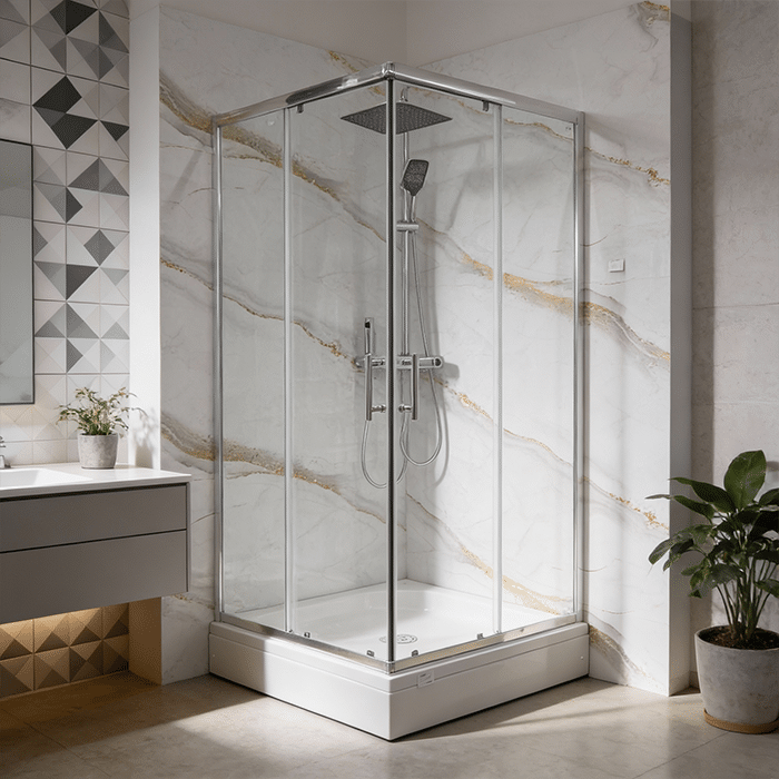 TUŠ KABINA 5mm 90X90 X H190 - providna TUŠ KABINA 5mm 90X90 X H190 - providna - Image 1