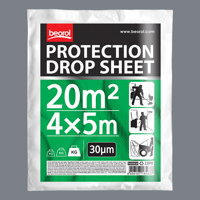 ZAŠTITNA FOLIJA 4x5m, 30 Mikrona -F4x5M30